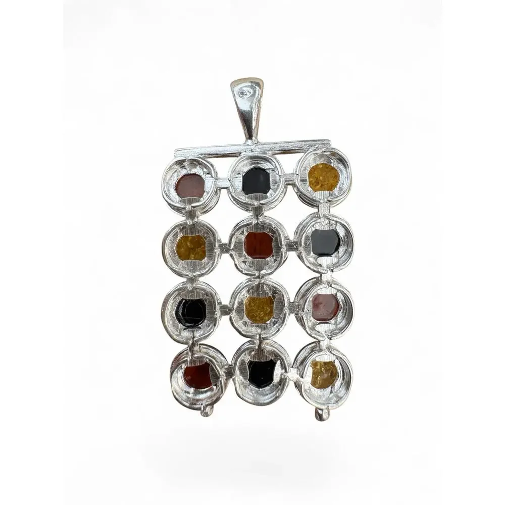 Baltic Amber Solid 925 Sterling Silver Pendant